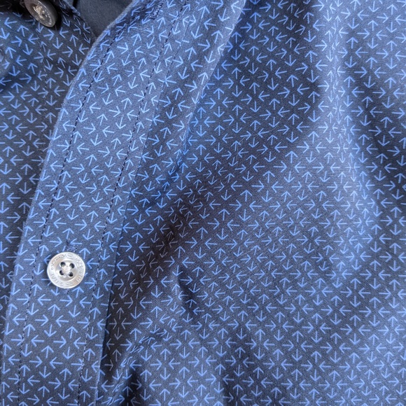 Ben Sherman Long Sleeve Shirt - Men's, Blue SM - Picture 4 of 8
